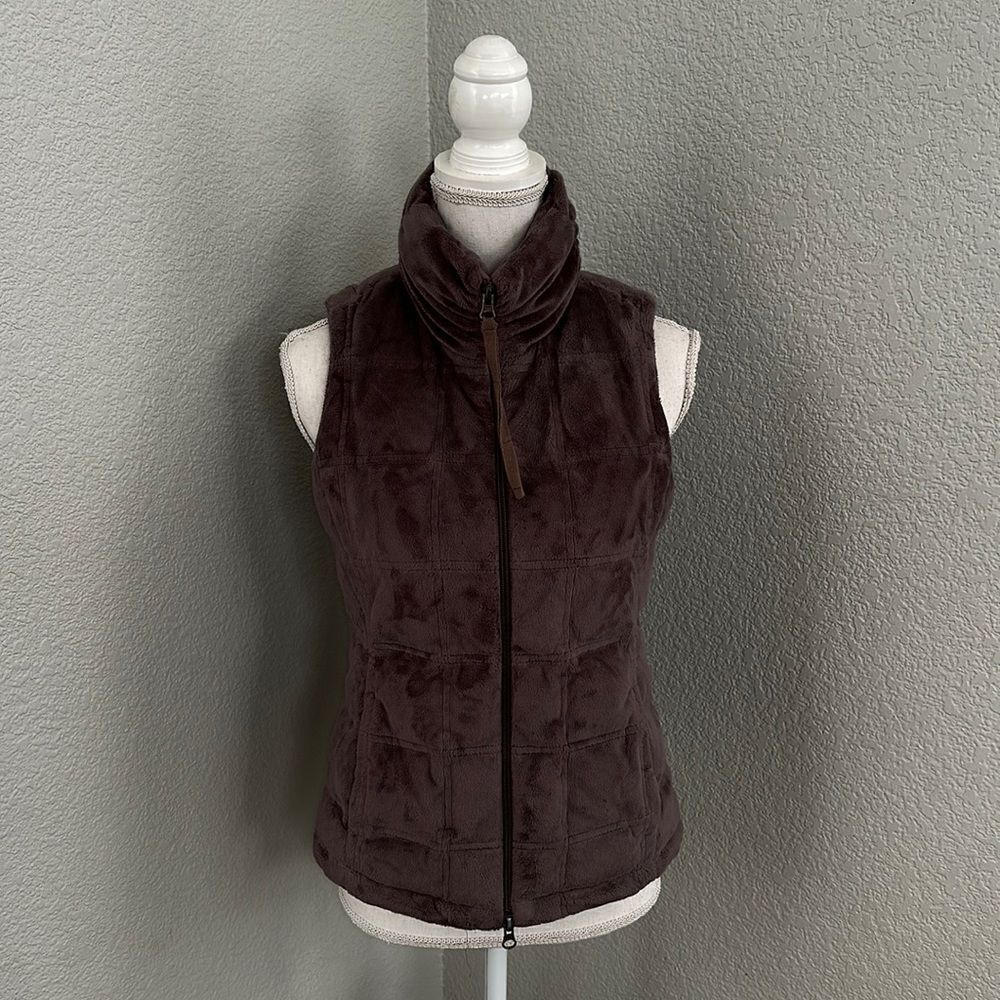 Athleta Full Zip Brown Vest
